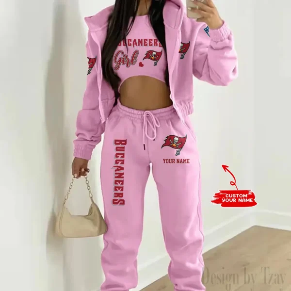 Tampa Bay Buccaneers Personalized Women Sporty Streetwear Set SPTWAL3PS223 - Image 5