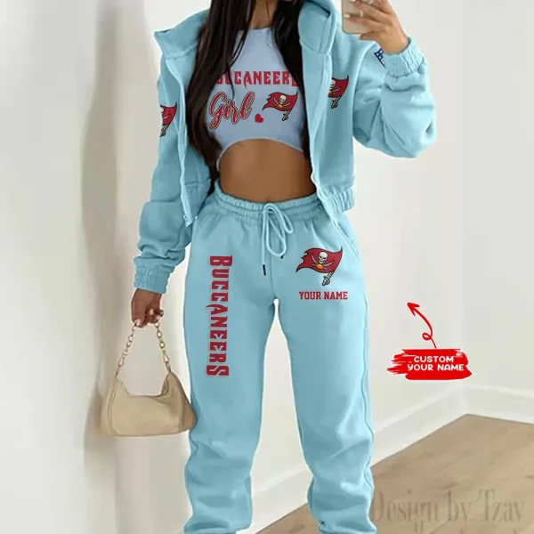 Tampa Bay Buccaneers Personalized Women Sporty Streetwear Set SPTWAL3PS223 - Image 6