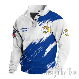 Los Angeles Rams Buttoned Collar Sweatshirt New Design 2025 S9DBSCH2175