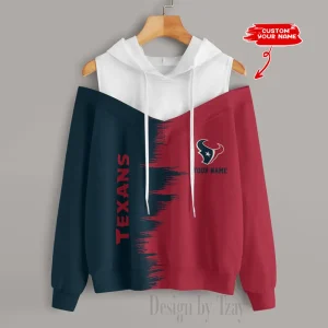 Houston Texans Chic Off Shoulder Casual Hoodie S9CSH045