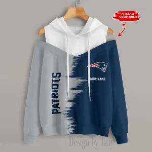 New England Patriots Chic Off Shoulder Casual Hoodie S9CSH054