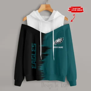 Philadelphia Eagles Chic Off Shoulder Casual Hoodie S9CSH058