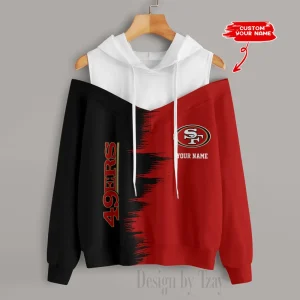 San Francisco 49ers Chic Off Shoulder Casual Hoodie S9CSH060