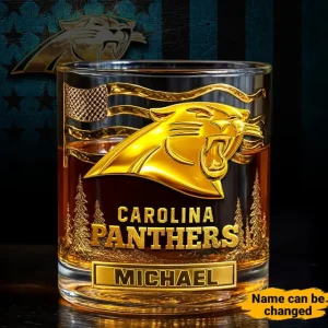Carolina Panthers Whiskey Glass Multi Function SPTWGMF001