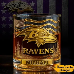 Baltimore Ravens Whiskey Glass Multi Function SPTWGMF013