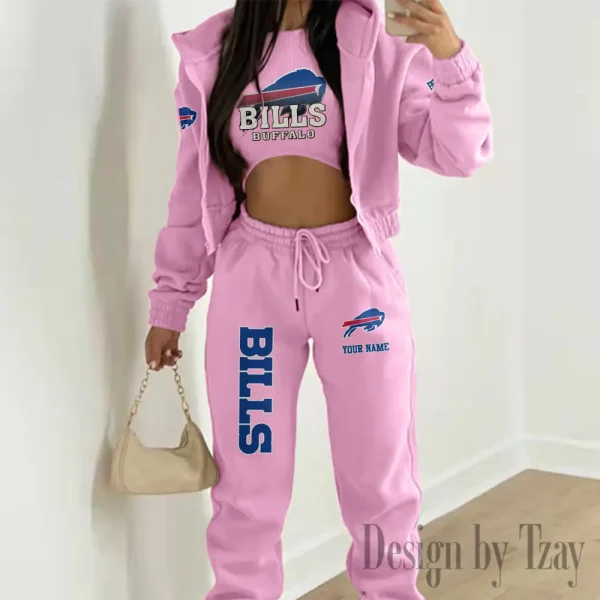 Buffalo Bills Personalized Women Sporty Streetwear Set SPTWAL3PS229 - Image 7