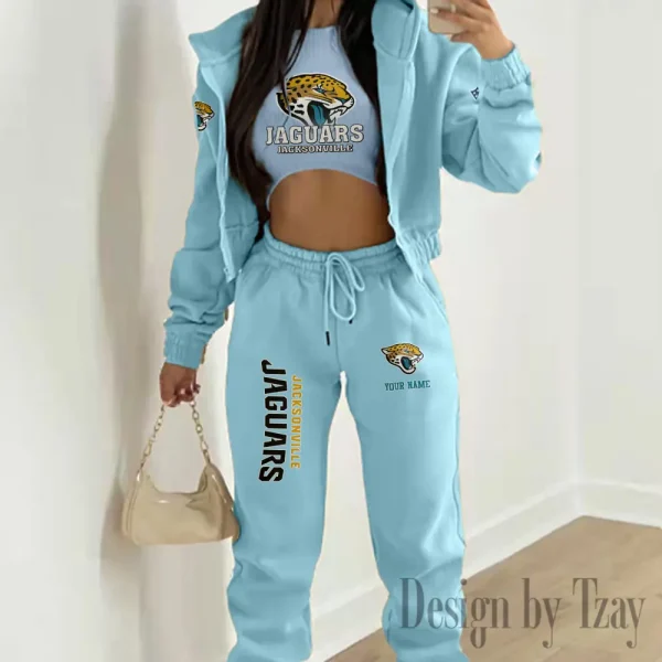 Jacksonville Jaguars Personalized Women Sporty Streetwear Set SPTWAL3PS240 - Image 7