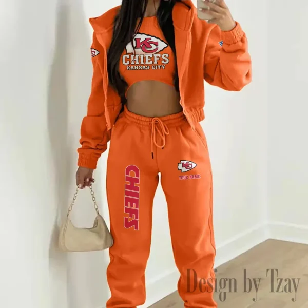 Kansas City Chiefs Personalized Women Sporty Streetwear Set SPTWAL3PS241 - Image 5