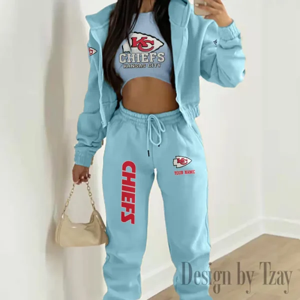 Kansas City Chiefs Personalized Women Sporty Streetwear Set SPTWAL3PS241 - Image 7