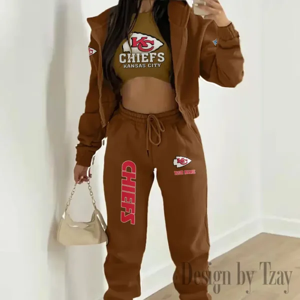 Kansas City Chiefs Personalized Women Sporty Streetwear Set SPTWAL3PS241 - Image 8