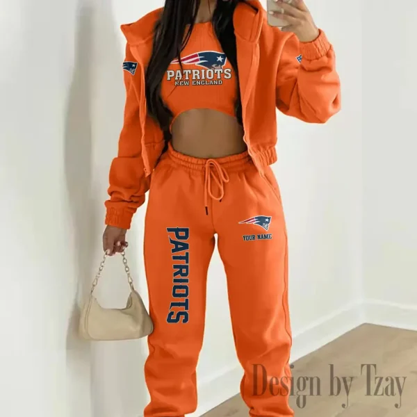 New England Patriots Personalized Women Sporty Streetwear Set SPTWAL3PS247 - Image 6