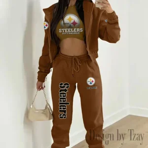 Pittsburgh Steelers Personalized Women Sporty Streetwear Set SPTWAL3PS252
