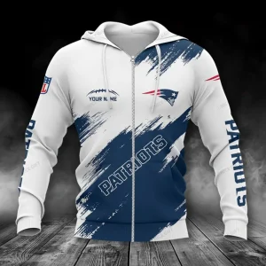 New England Patriots Zip Hoodie Best Gifts For Fans SPTZHBGF010