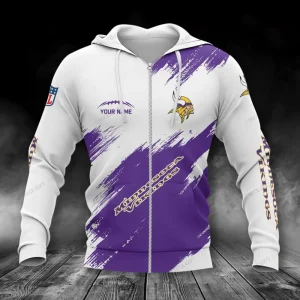 Minnesota Vikings Zip Hoodie Best Gifts For Fans SPTZHBGF011