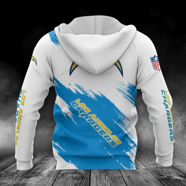 Los Angeles Chargers Zip Hoodie Best Gifts For Fans SPTZHBGF014 - Image 2