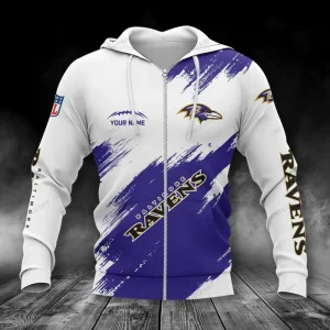 Baltimore Ravens Zip Hoodie Best Gifts For Fans SPTZHBGF029