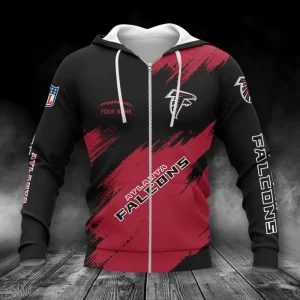 Atlanta Falcons Zip Hoodie Best Gifts For Fans SPTZHBGF030
