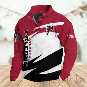Atlanta Falcons Buttoned Collar Sweatshirt New Design 2025 S9DBSCH2190