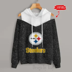 Pittsburgh Steelers Chic Off Shoulder Casual Hoodie S9CSH123