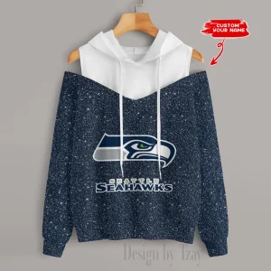 Seattle Seahawks Chic Off Shoulder Casual Hoodie S9CSH125