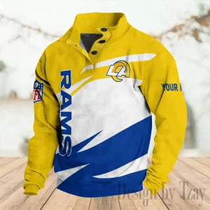 Los Angeles Rams Buttoned Collar Sweatshirt New Design 2025 S9DBSCH2207