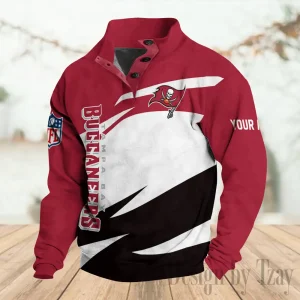 Tampa Bay Buccaneers Buttoned Collar Sweatshirt New Design 2025 S9DBSCH2218