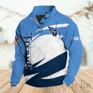 Tennessee Titans Buttoned Collar Sweatshirt New Design 2025 S9DBSCH2219