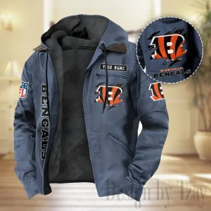 Cincinnati Bengals Men Classic Badge Winter Jacket SPTPJH200
