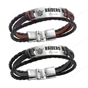 Canberra Raiders Personalized Handmade Bracelet Gift For Fans SPTPHBGF001