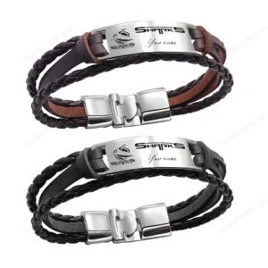Cronulla-Sutherland Sharks Personalized Handmade Bracelet Gift For Fans SPTPHBGF004