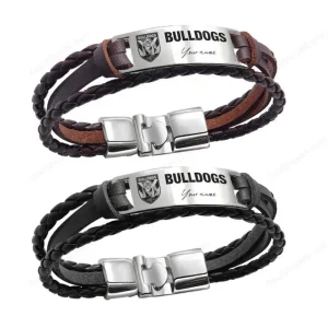 Canterbury-Bankstown Bulldogs Personalized Handmade Bracelet Gift For Fans SPTPHBGF014