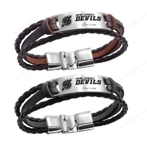 New Jersey Devils Personalized Handmade Bracelet Gift For Fans SPTPHBGF038