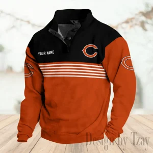 Chicago Bears Buttoned Collar Sweatshirt New Design 2025 S9DBSCH2226