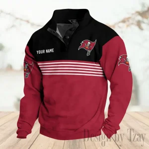 Tampa Bay Buccaneers Buttoned Collar Sweatshirt New Design 2025 S9DBSCH2250
