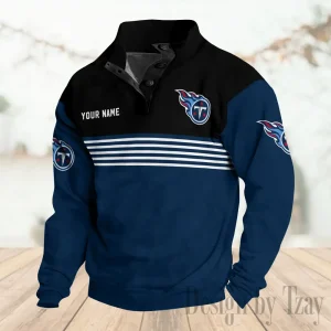 Tennessee Titans Buttoned Collar Sweatshirt New Design 2025 S9DBSCH2251