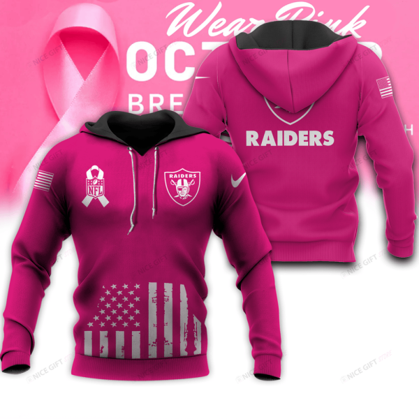 Las Vegas Raiders Breast Cancer Awareness Hoodie AZHD1276