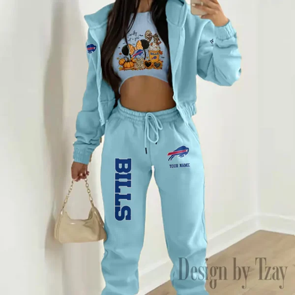 Buffalo Bills Personalized Women Sporty Streetwear Set SPTWAL3PS261 - Image 2