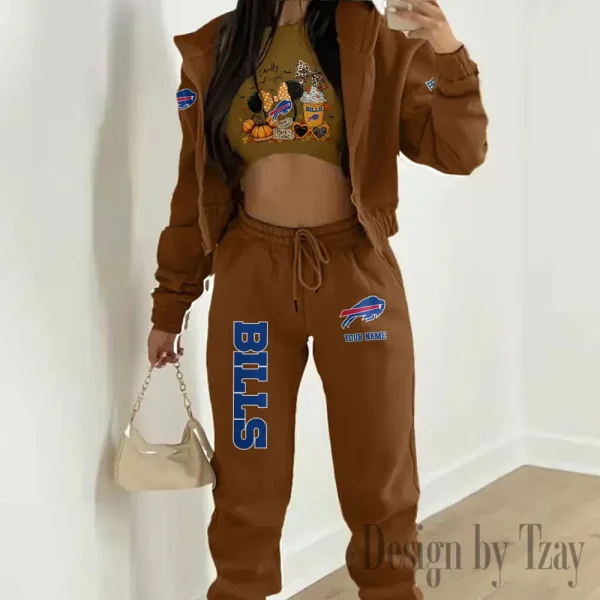 Buffalo Bills Personalized Women Sporty Streetwear Set SPTWAL3PS261 - Image 8