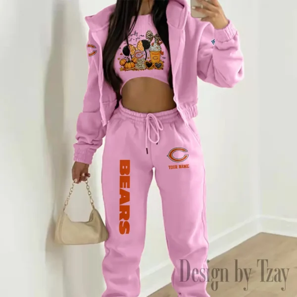 Chicago Bears Personalized Women Sporty Streetwear Set SPTWAL3PS263 - Image 8