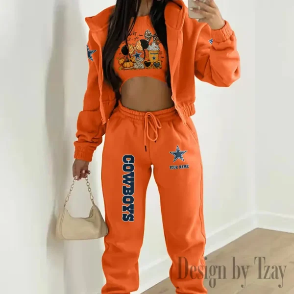 Dallas Cowboys Personalized Women Sporty Streetwear Set SPTWAL3PS266