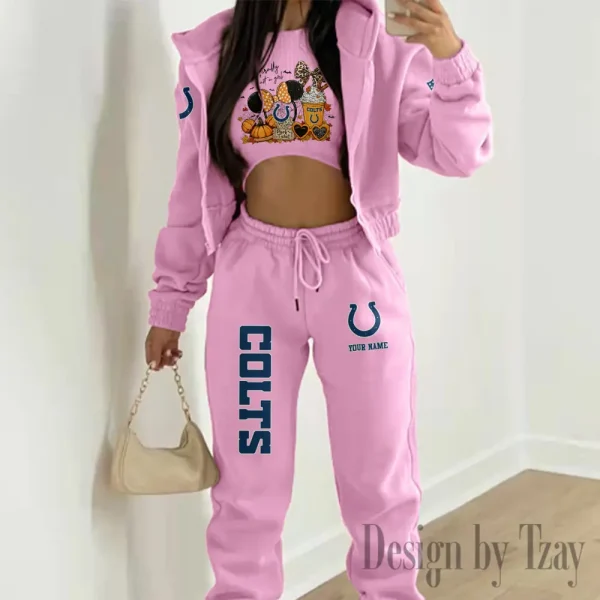 Indianapolis Colts Personalized Women Sporty Streetwear Set SPTWAL3PS271 - Image 4