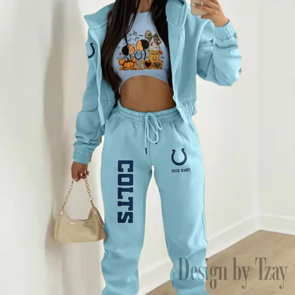 Indianapolis Colts Personalized Women Sporty Streetwear Set SPTWAL3PS271 - Image 8