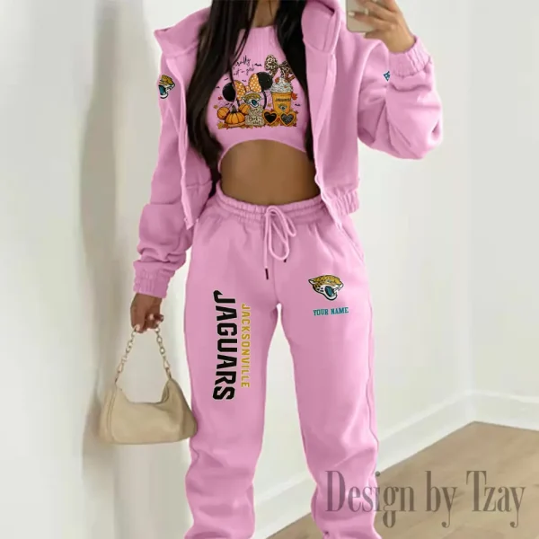 Jacksonville Jaguars Personalized Women Sporty Streetwear Set SPTWAL3PS272 - Image 5