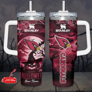 Arizona Cardinals NFL Metal Style Custom 40oz Stanley Tumbler AZC40OZT869