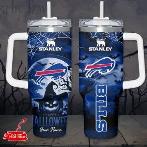 Buffalo Bills NFL Metal Style Custom 40oz Stanley Tumbler AZC40OZT872