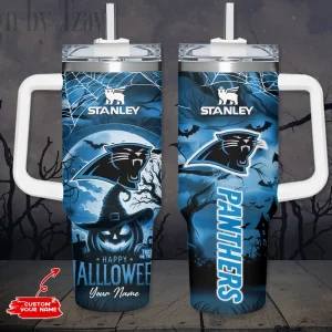 Carolina Panthers NFL Metal Style Custom 40oz Stanley Tumbler AZC40OZT873