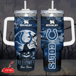 Indianapolis Colts NFL Metal Style Custom 40oz Stanley Tumbler AZC40OZT882