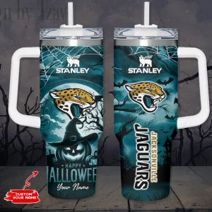 Jacksonville Jaguars NFL Metal Style Custom 40oz Stanley Tumbler AZC40OZT883