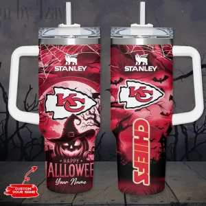 Kansas City Chiefs NFL Metal Style Custom 40oz Stanley Tumbler AZC40OZT884