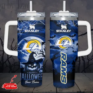 Los Angeles Rams NFL Metal Style Custom 40oz Stanley Tumbler AZC40OZT887